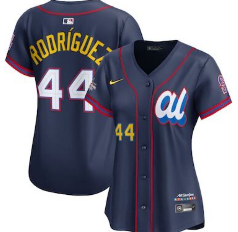 Men 2025 Seattle Mariners #44 Rodriguez dark Blue All star Nike MLB Jersey style 07